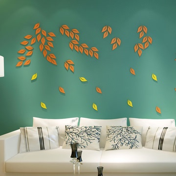 3d创意立体墙贴儿童房卧室背景墙装饰贴可移除客厅亚克力电视墙贴