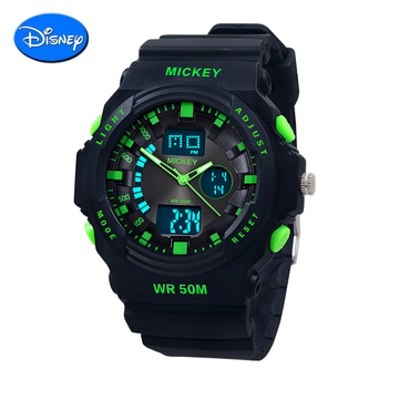 新款迪士尼儿童手表 夜光LED运动表 男孩米奇表学生电子手表男表