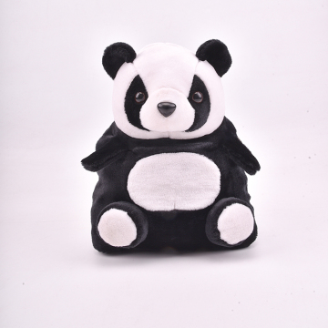 熊猫公仔儿童幼儿背包双肩包包男女学生可爱卡通毛绒玩具礼物书包